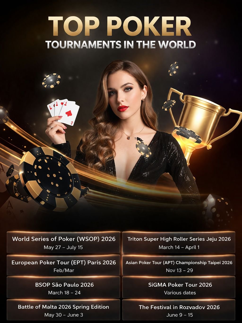 Top Poker Tournaments in the World (2026 Edition)