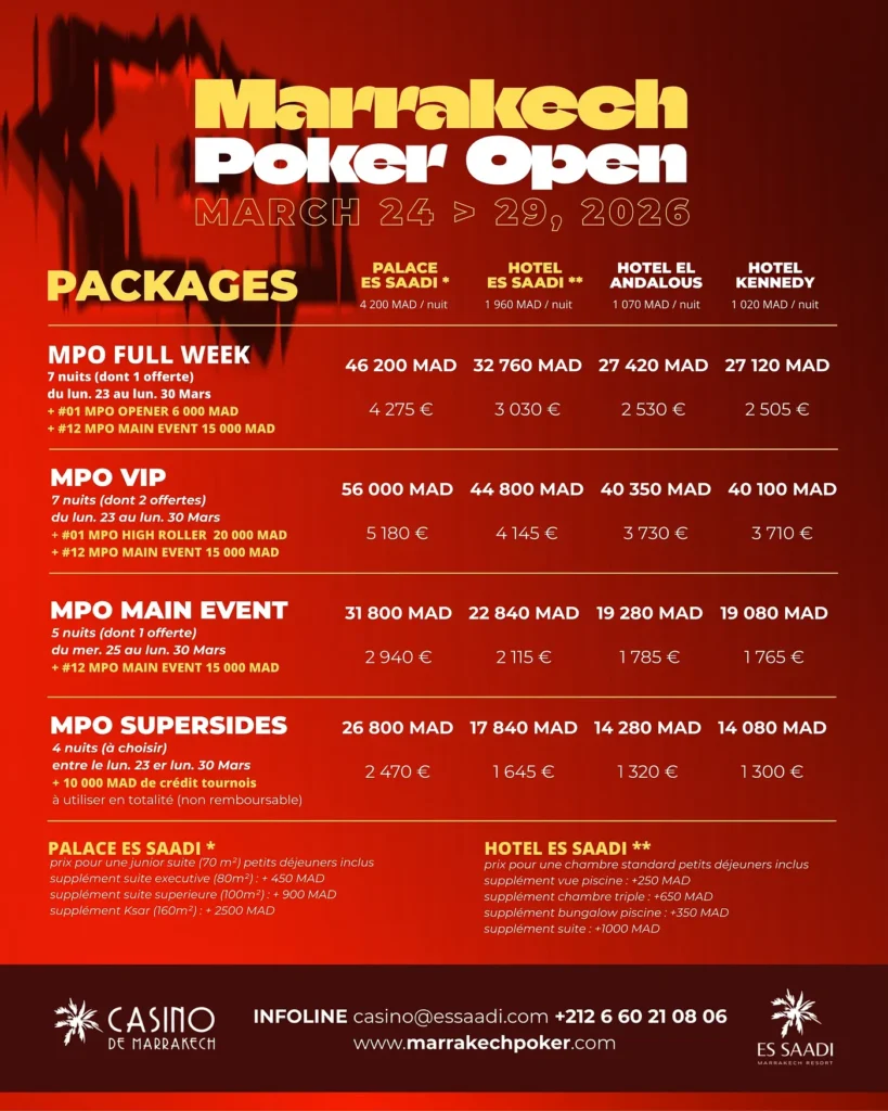 Marrakech Poker Open 2026