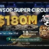 WSOP Online Super Circuit 2026: $180M Guaranteed Prize Pool Returns
