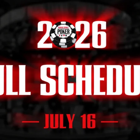 Upcoming Poker Series Schedule for Online and Live Players