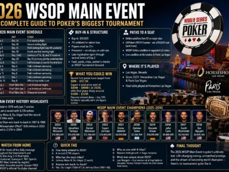 2026 WSOP Main Event: The Complete Guide to Poker’s Biggest Tournament