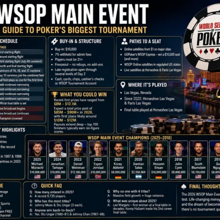 2026 WSOP Main Event: The Complete Guide to Poker’s Biggest Tournament