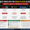 Best Poker Apps for Indian Players in 2026: Adda52 vs. Spartan vs. PokerBaazi vs. 7XL