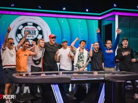 WSOP 2026 Main Event Final Table Set: Nine Players, $10 Million on the Line