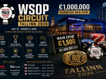WSOP Circuit Tallinn 2026: Full Schedule, Dates, and How to Qualify