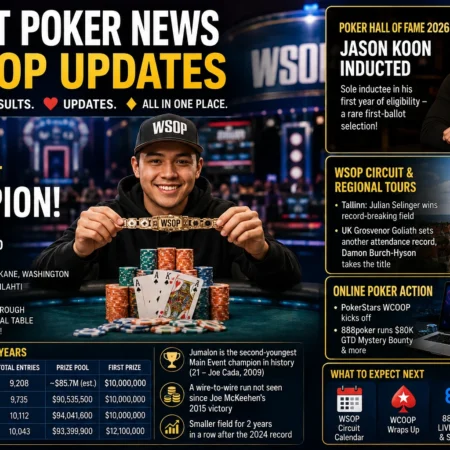 Latest Poker News & WSOP Updates