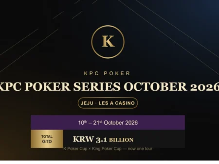 KPC Poker Rebrand Goes Live: $2.3M GTD Jeju Festival Kicks Off October 10