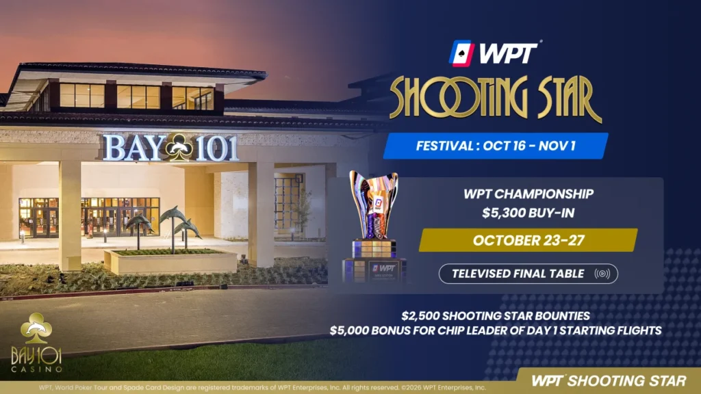 WPT Bay 101 Shooting Star 2026: What to Expect in San Jose