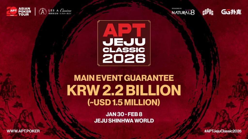 APT Jeju 2026: Asian Poker Tour Schedule & Guarantees