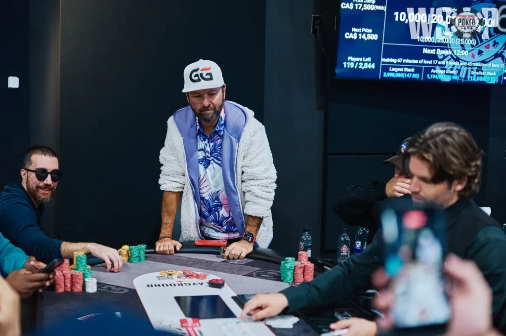 Daniel Negreanu Bounced From WSOP Super Circuit Main Event After Opponent Calls the River