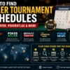 How to Find Poker Tournament Schedules: CardPlayer, PokerAtlas & Morea