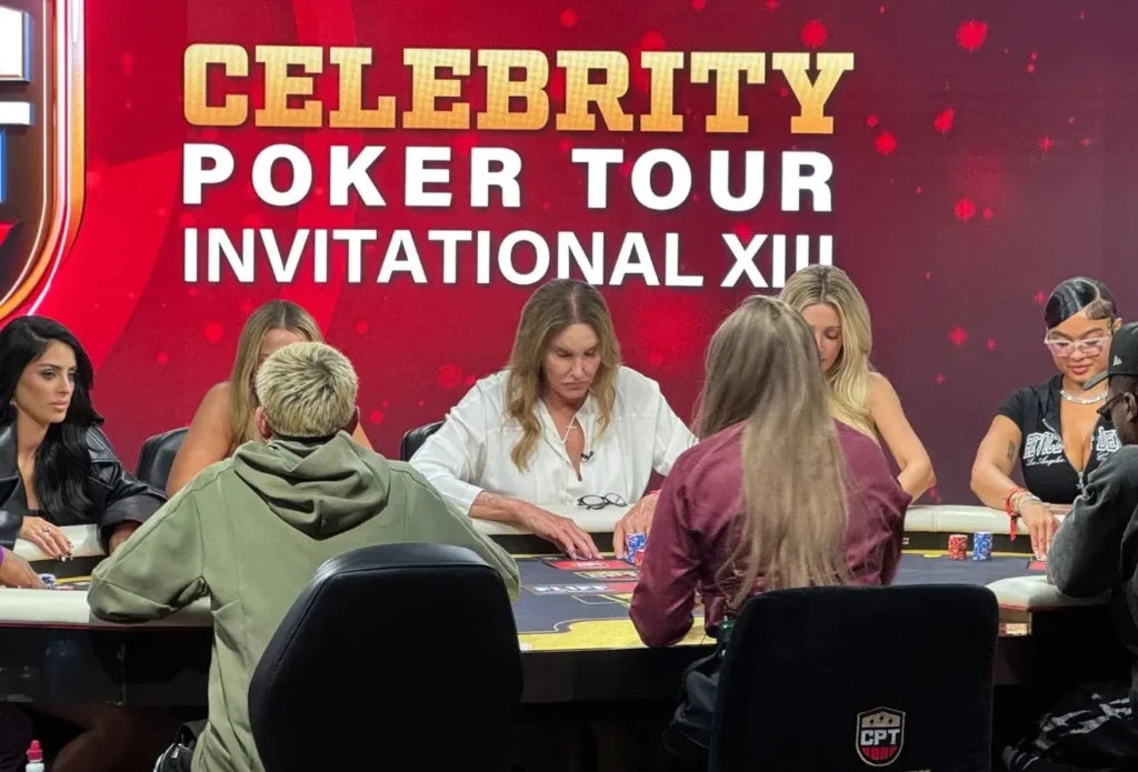 Caitlyn Jenner Learns the Ropes of Poker at the Celebrity Poker Tour