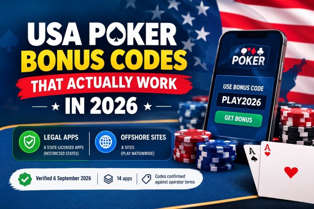 USA Poker Bonus Codes 2026: Legal Apps, Offshore Sites & Verified Codes