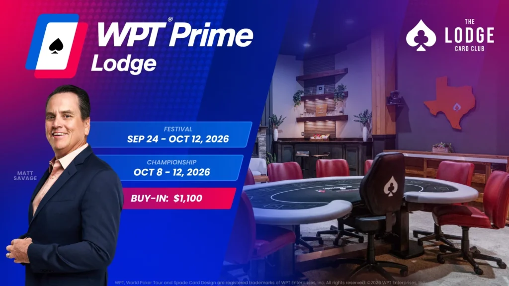 WPT Prime Lodge Championship 2026: Schedule, Buy-In & $1M GTD