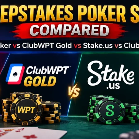Sweepstakes Poker Sites Compared: Global Poker vs ClubWPT Gold vs Stake.us vs Clubs Poker