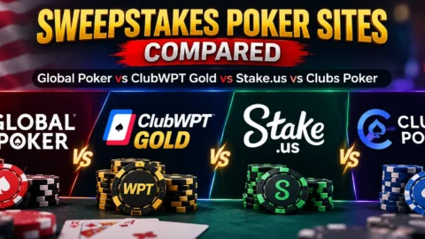 Sweepstakes Poker Sites Compared: Global Poker vs ClubWPT Gold vs Stake.us vs Clubs Poker