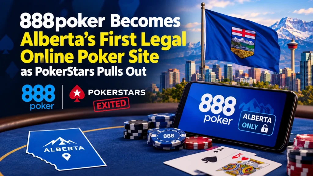 888poker Becomes Alberta’s First Legal Online Poker Site as PokerStars Pulls Out