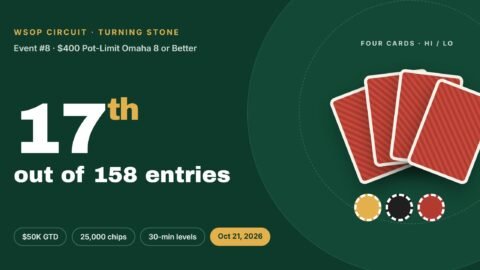 17th of 158: My Deep Run in the WSOP Circuit $400 PLO8 at Turning Stone