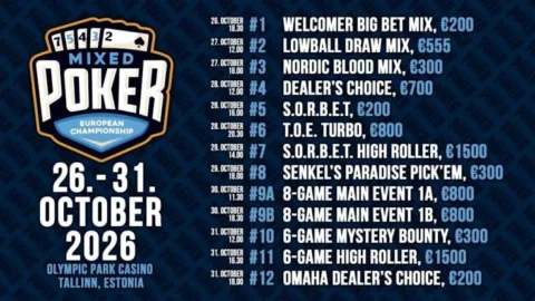 European Mixed Poker Championship 2026: Full Schedule, Buy-Ins & Why Mixed Games Are Booming