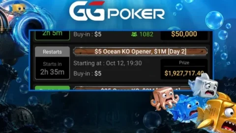 GGPoker Breaks All-Time Poker Tournament Record as $5 Ocean KO Draws 420,084 Entries
