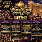Venetian Poker LIPS Women in Poker Winter Festival schedule graphic for December 8 to 11, 2026
