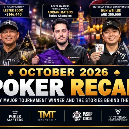 October 2026 Poker Recap: Every Major Tournament Winner and the Stories Behind the Wins