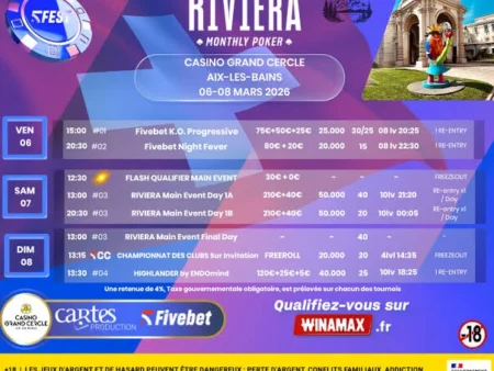 Riviera Poker Festival (November 2026): Schedule, Guarantees & Player Guide