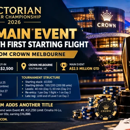 Victorian Champs 2026: $2,500 Main Event Kicks Off With First Starting Flight
