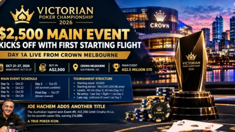Victorian Champs 2026: $2,500 Main Event Kicks Off With First Starting Flight