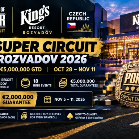 WSOP Super Circuit King’s Rozvadov 2026: One Week to Go
