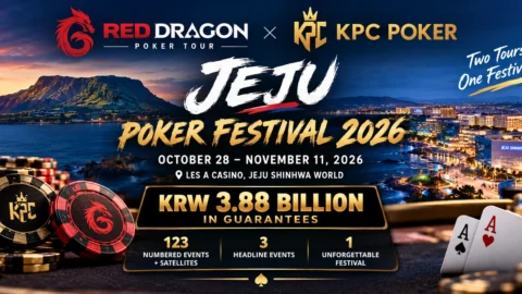 Jeju Poker Festival 2026: Red Dragon & KPC Poker Team Up for KRW 3.88B in Guarantees