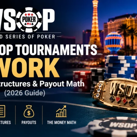 How WSOP Tournaments Work: Buy-ins, Structures & Payout Math (2026 Guide)